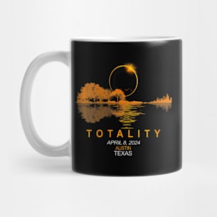 Wos Austin Texas Total Solar Eclipse 2024 Guitar Mug